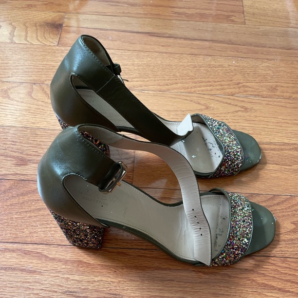 J Crew Collection sparkly block heels - Picture 3 of 3